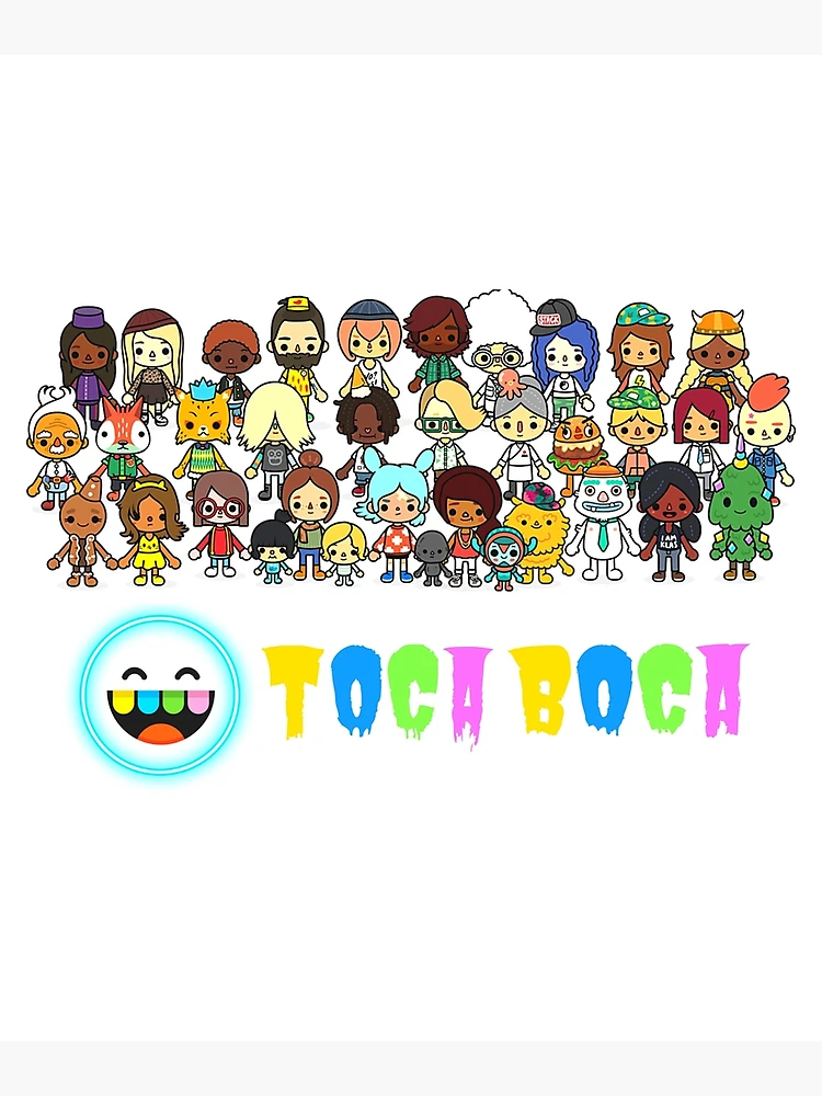 toca boca and gacha life Metal Print for Sale by kader011