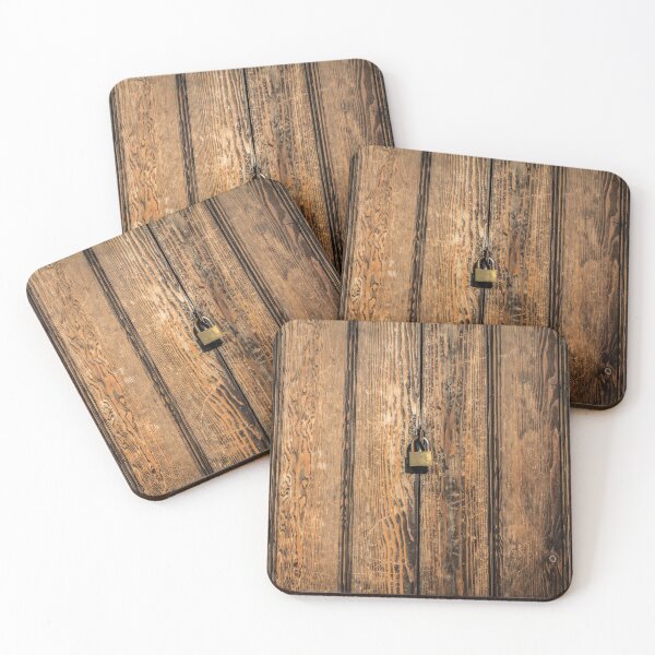 Item preview, Closed - Wooden door with a locker. Wood texture. designed and sold by GreissDesign.