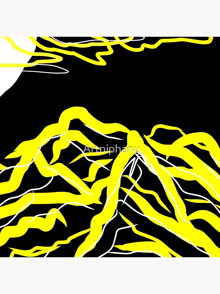 "Yellow Mountains " Poster by Artpiphany Redbubble