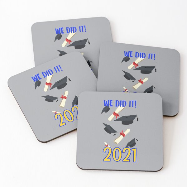 Item preview, We Did It! 2021 (on Grey) designed and sold by PawsitiveMum.