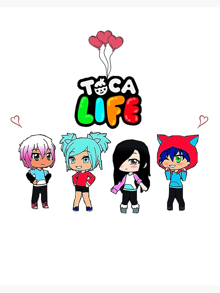 toca boca and gacha life | Art Board Print