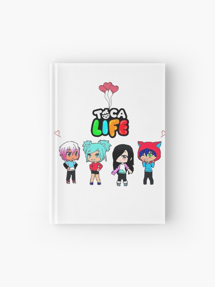 toca boca and gacha life Hardcover Journal for Sale by kader011