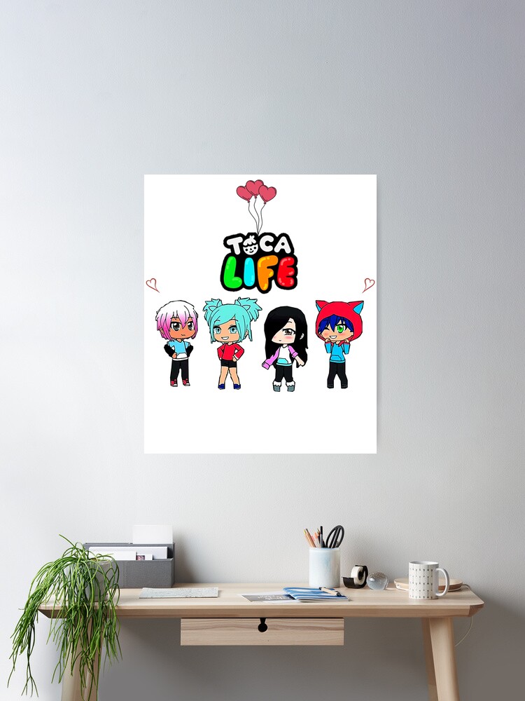 toca boca and gacha life | Art Print