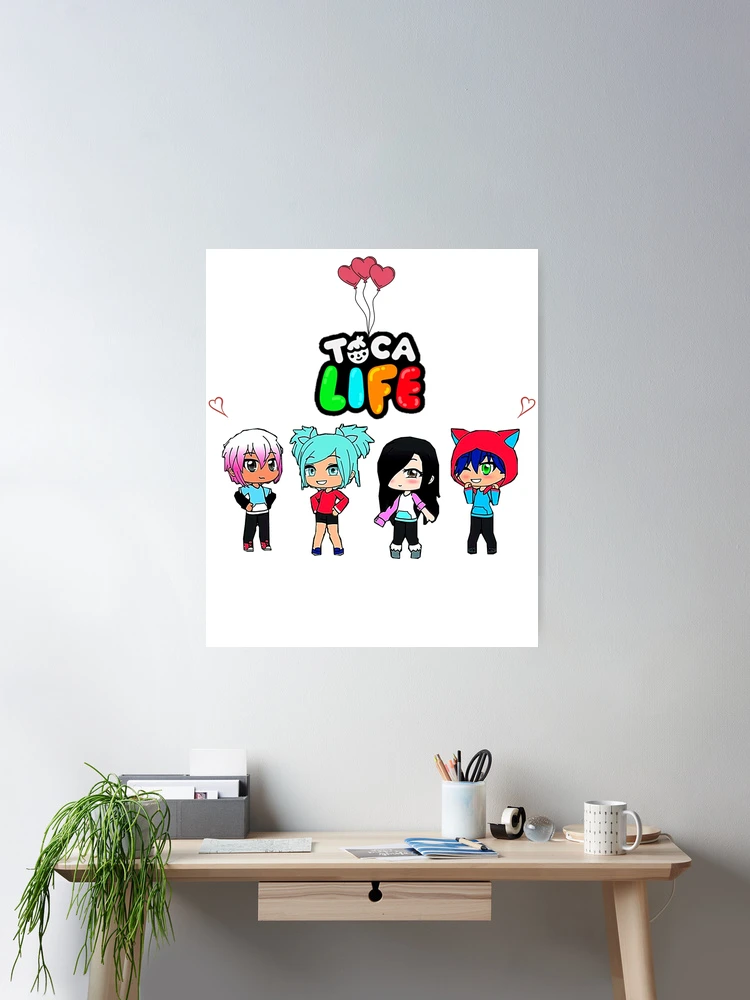 toca boca and gacha life Poster for Sale by kader011