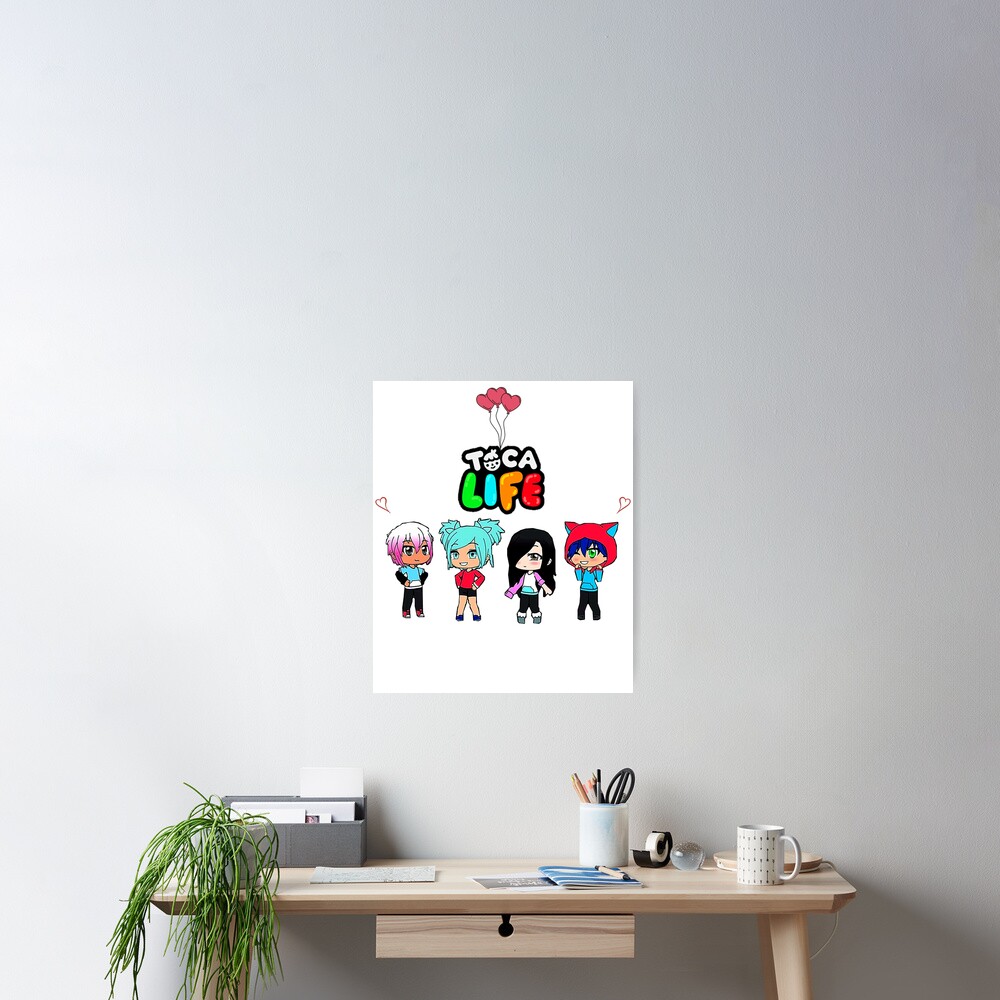 toca boca and gacha life Photographic Print for Sale by kader011