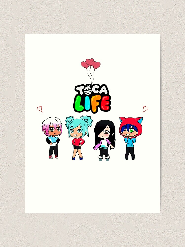 toca boca and gacha life | Art Print