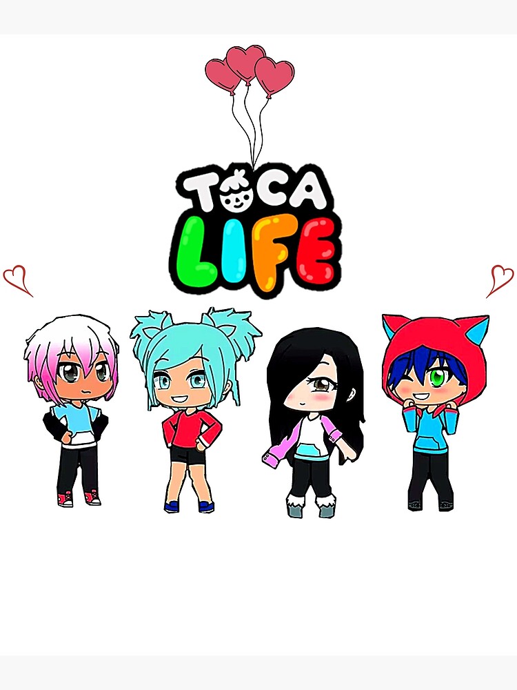 toca boca and gacha life Photographic Print for Sale by kader011