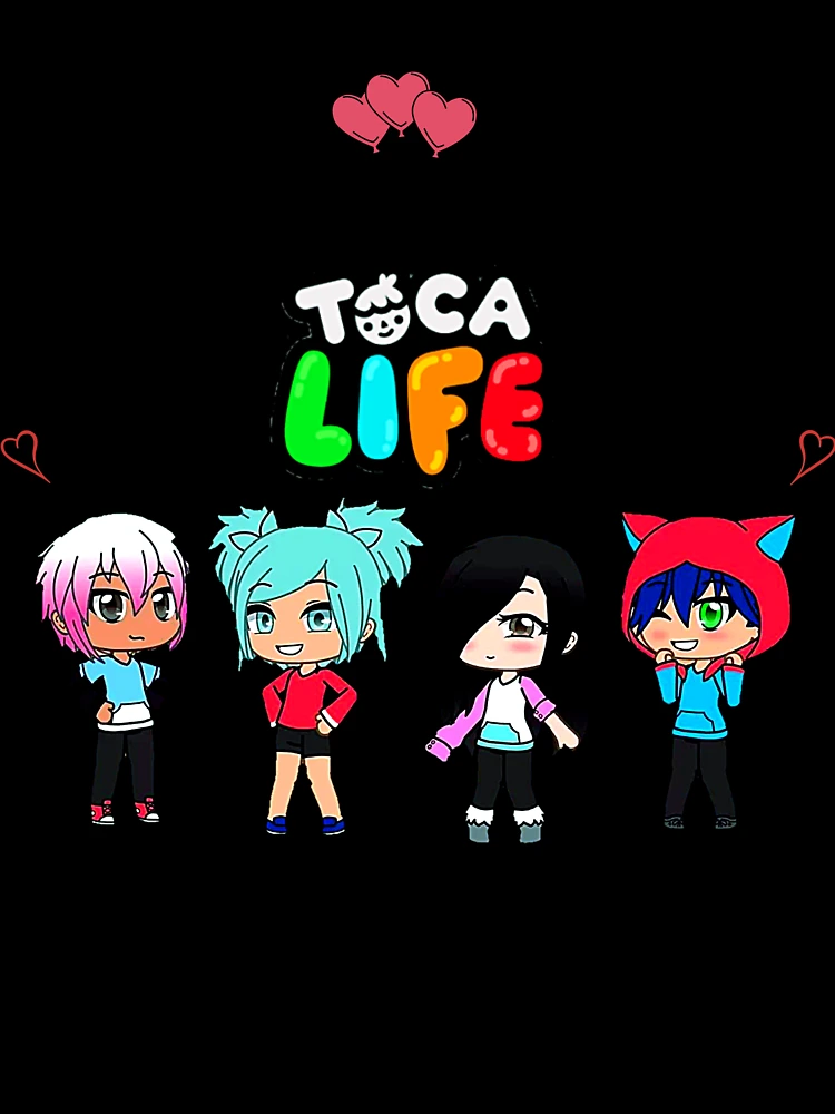 Girls/Boys Game Toca Boca And Gacha Life World Cartoon Graphic