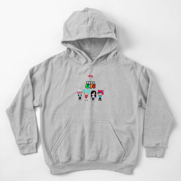 toca boca and gacha life | Kids Pullover Hoodie