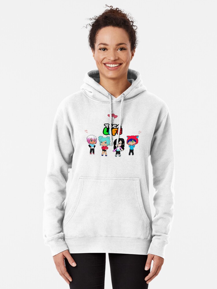 toca boca and gacha life | Kids Pullover Hoodie