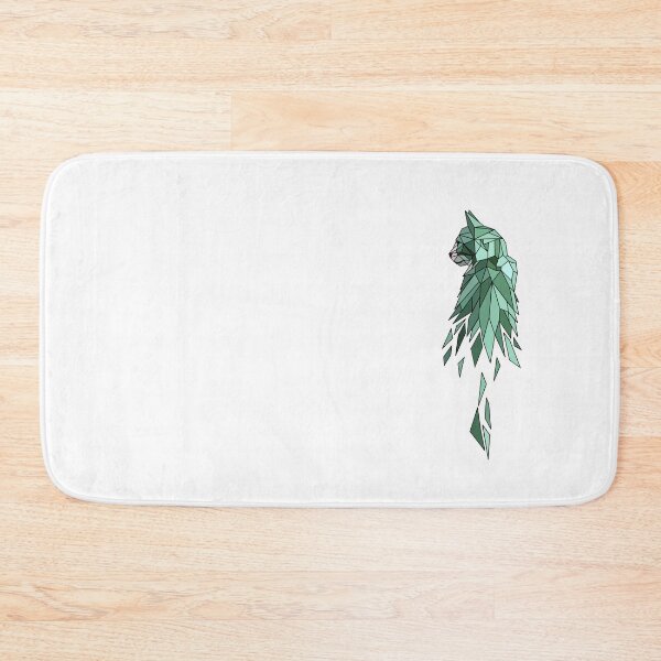 Item preview, Cat in turquoise green in a subtle polygon design designed and sold by PicturePatty.