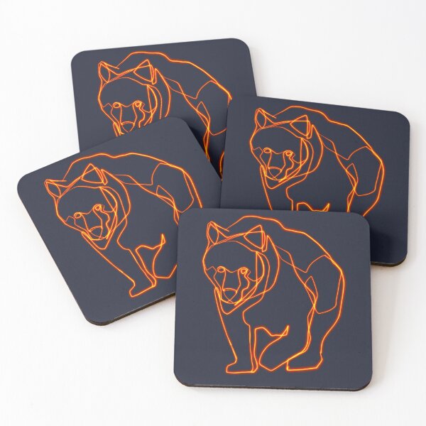 Item preview, Bear minimal contemporary illustration designed and sold by Bernardo Ramonfaur.