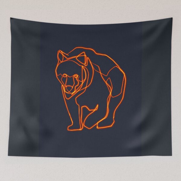 Item preview, Bear minimal contemporary illustration designed and sold by Iknu art.