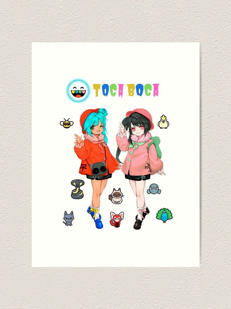 toca boca and gacha life | Art Print