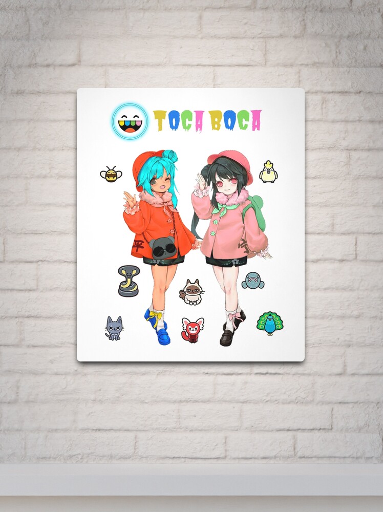 toca boca and gacha life Metal Print for Sale by kader011