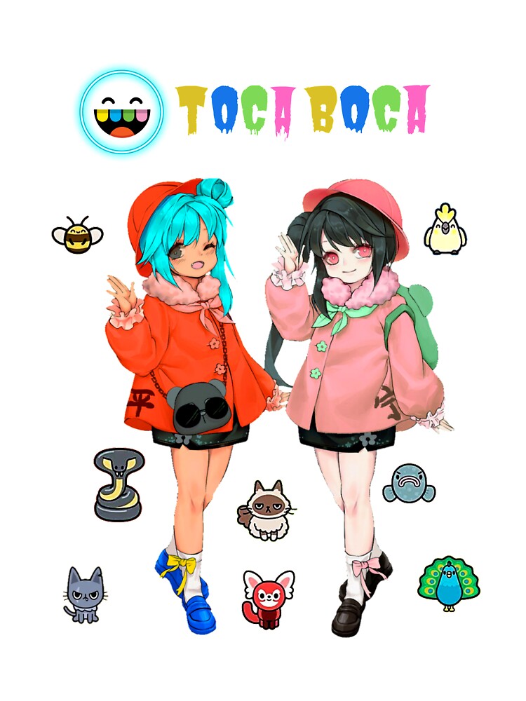 Girls/Boys Game Toca Boca And Gacha Life World Cartoon Graphic