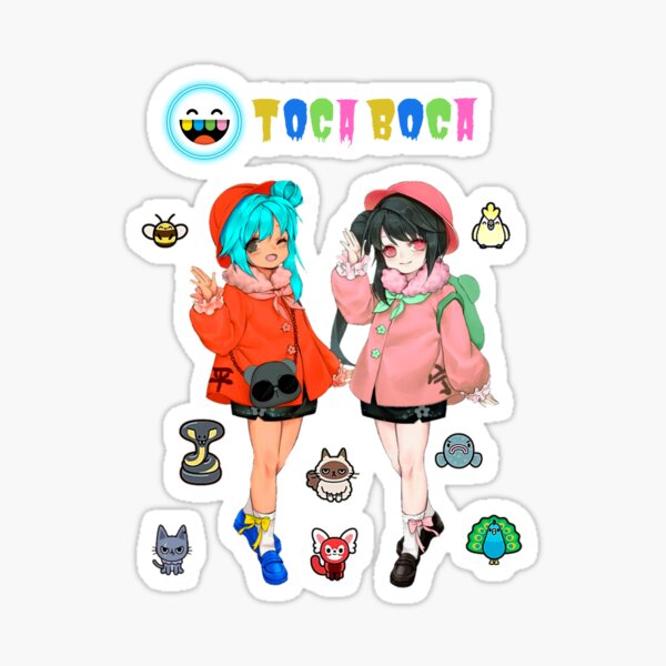 toca boca anime Sticker for Sale by kader011