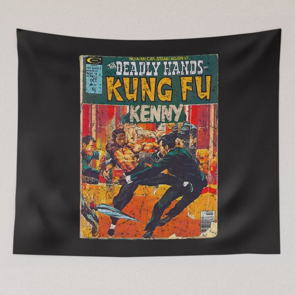 Item preview, Kung Fu Kenny T-ShirtTHE DEADLY HANS OF KUNG FU KENNY RETRO  designed and sold by BarnaFitzro.