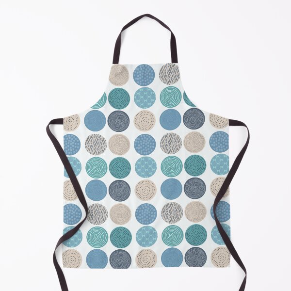 Item preview, Modern Circle Pattern Blue Blush Pink designed and sold by Playful Pixel Designs.