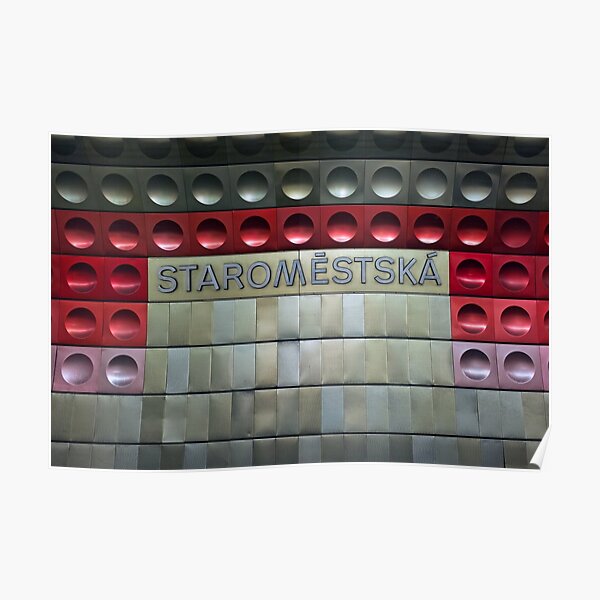 Staromestska metro station Poster