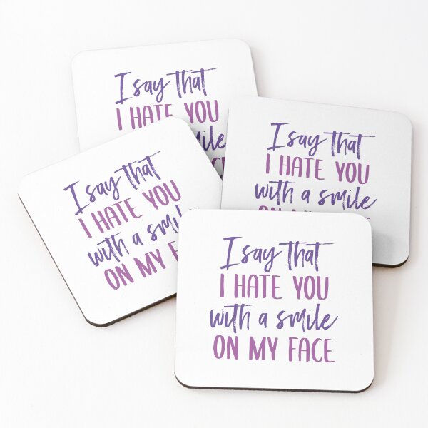 Item preview, I Say That I Hate You With a Smile On My Face (Black) designed and sold by FilipeFerreira.