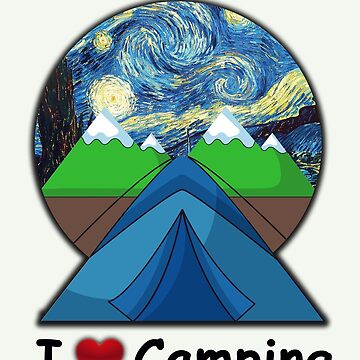 Artwork thumbnail, I love  Camping by BadGumbo