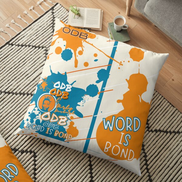 ODB Word is Bond Paint Pattern | Rap Legend Ol Dirty Bastard,Classic Golden Age of Hip Hop Music Design Floor Pillow