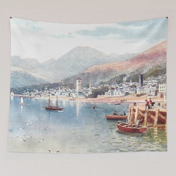 Item preview, Vintage Illustration of Gare Loch, Scotland - Helensburgh designed and sold by yourscotland.