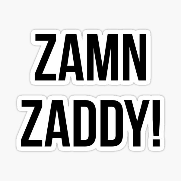 zamn-zaddy-sticker-for-sale-by-thepopupkid-redbubble