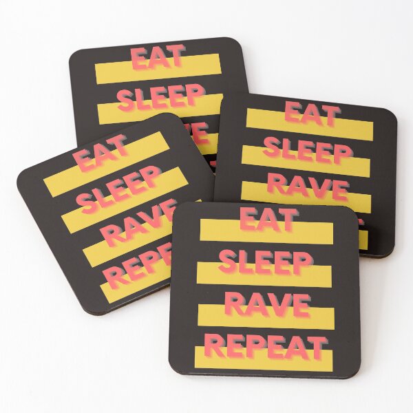 Item preview, EAT SLEEP RAVE REPEAT designed and sold by mrpawan04.