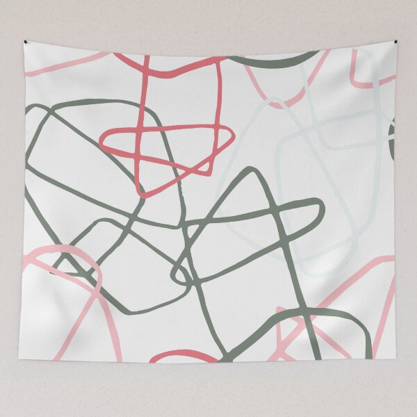 Item preview, Modern Pattern Overlapping Lines designed and sold by TheresePrintArt.