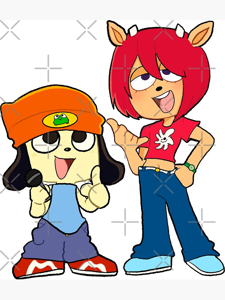 parappa and lammy (parappa the rapper and 1 more) drawn by wamudraws