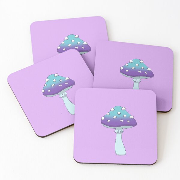 Item preview, Blue and purple mushroom  designed and sold by Wildeflowershop.
