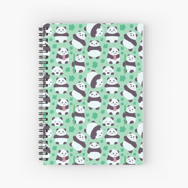 Cute Kawaii Notebook With Tiny Face Bear Popcorn Cartoon Design Print  Spiral Kawaii Notebook for Students Teachers Travelers Kawaii Animals 
