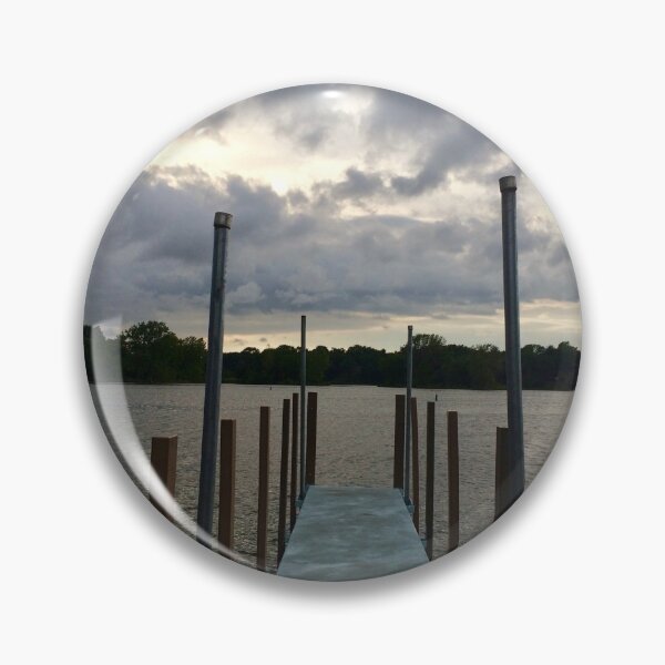 Item preview, Pier with storm clouds designed and sold by JuliVogel.