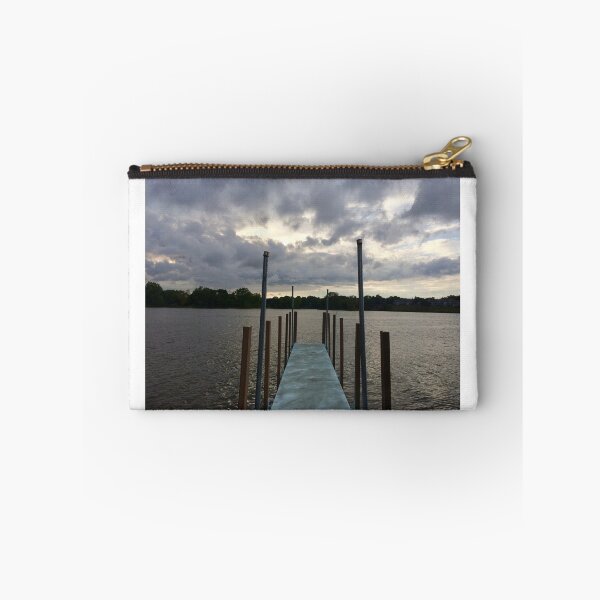 Item preview, Pier with storm clouds designed and sold by JuliVogel.
