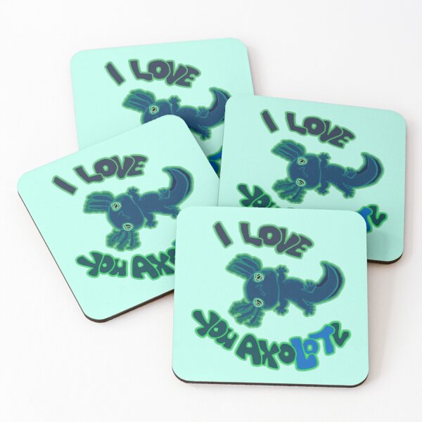 Item preview, I LOVE YOU AXOLOTL  black mud puppy t-shirt designed and sold by Deathoftheself.
