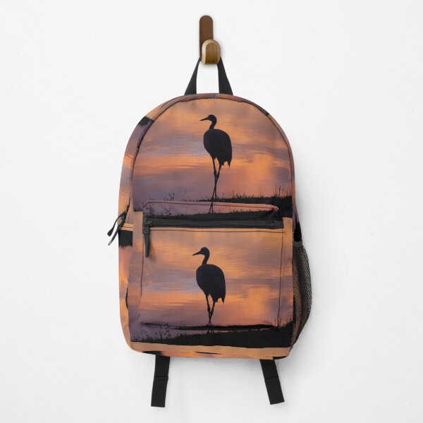 Item preview, Sandhill crane silhouette at sunset designed and sold by Zina Stromberg.