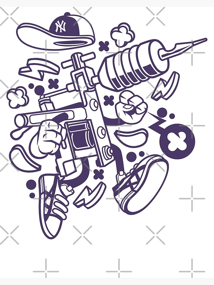 Sketch Vector Illustration Hand Tattoo Machine: Vector có sẵn (miễn phí bản  quyền) 1110273143 | Shutterstock