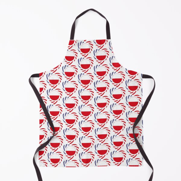 Item preview, Polish American Multinational Patriot Flag Series (Heart) designed and sold by Carbon-Fibre Media.