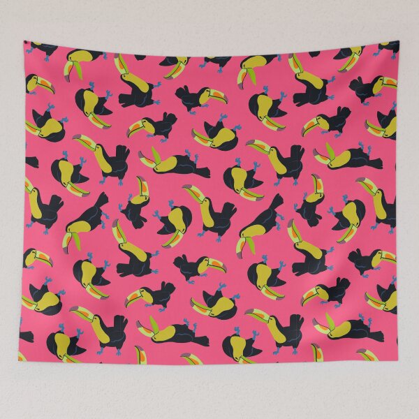 Item preview, Happy toucans - pink designed and sold by scribbli.