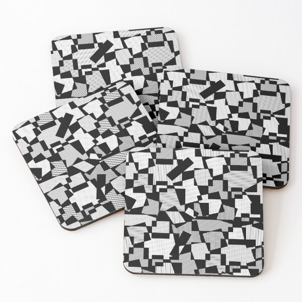 Item preview, Design Squares in Formation and Movement with Frame and Black Background designed and sold by CatKing-Design.