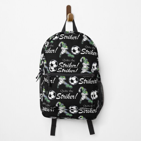 Item preview, Quite the striker sticker futball soccer designed and sold by glitchman2.