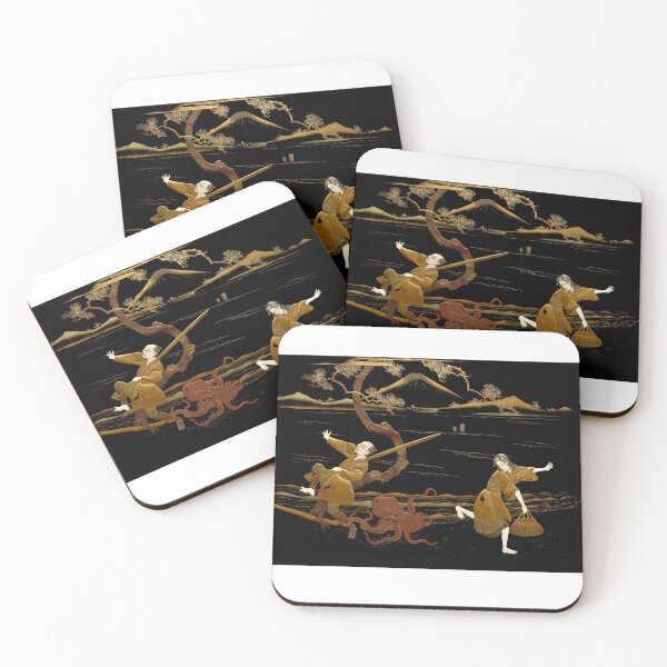 Item preview, Japan Japanese Culture tree Waves Vintage Reto posters  designed and sold by TRIBExSPACE.