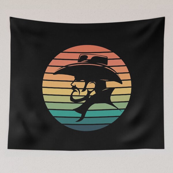 Item preview, Cowboy head retro sunset vintage designed and sold by Trantor-Tees.