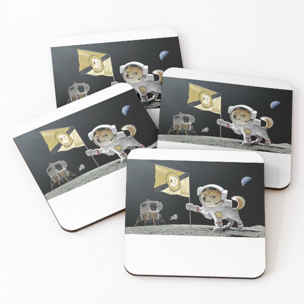 Item preview, Dogecoin lands to the moon - ★ BEST SELLER ★ designed and sold by Nccrypt.