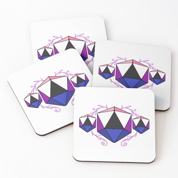 Item preview, Genderfluid Pride Dice designed and sold by TitanFishKiller.