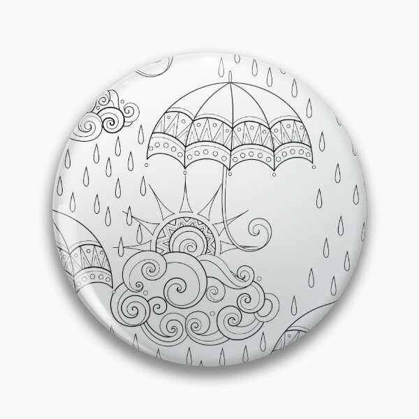Item preview, Noncolored Fairytale Weather Forecast Print designed and sold by lissantee.