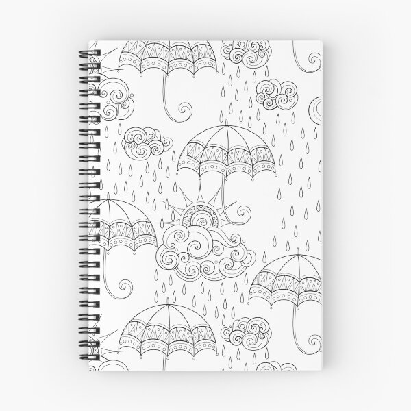 Item preview, Noncolored Fairytale Weather Forecast Print designed and sold by lissantee.