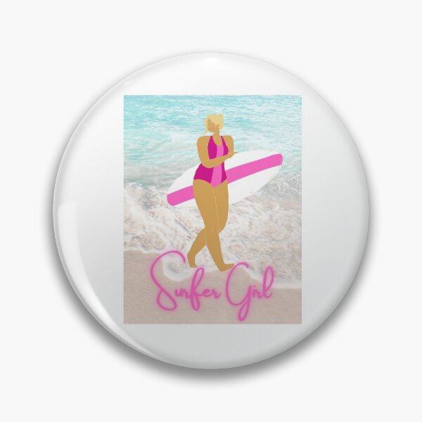 Item preview, Surfer Girl on the Beach Pink designed and sold by elevated-aura.
